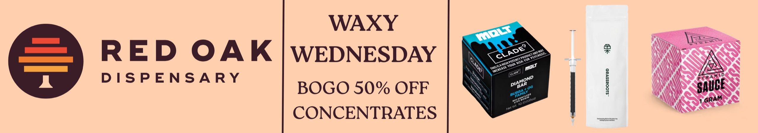 Waxy Wednesday BOGO 50% Off Concentrates