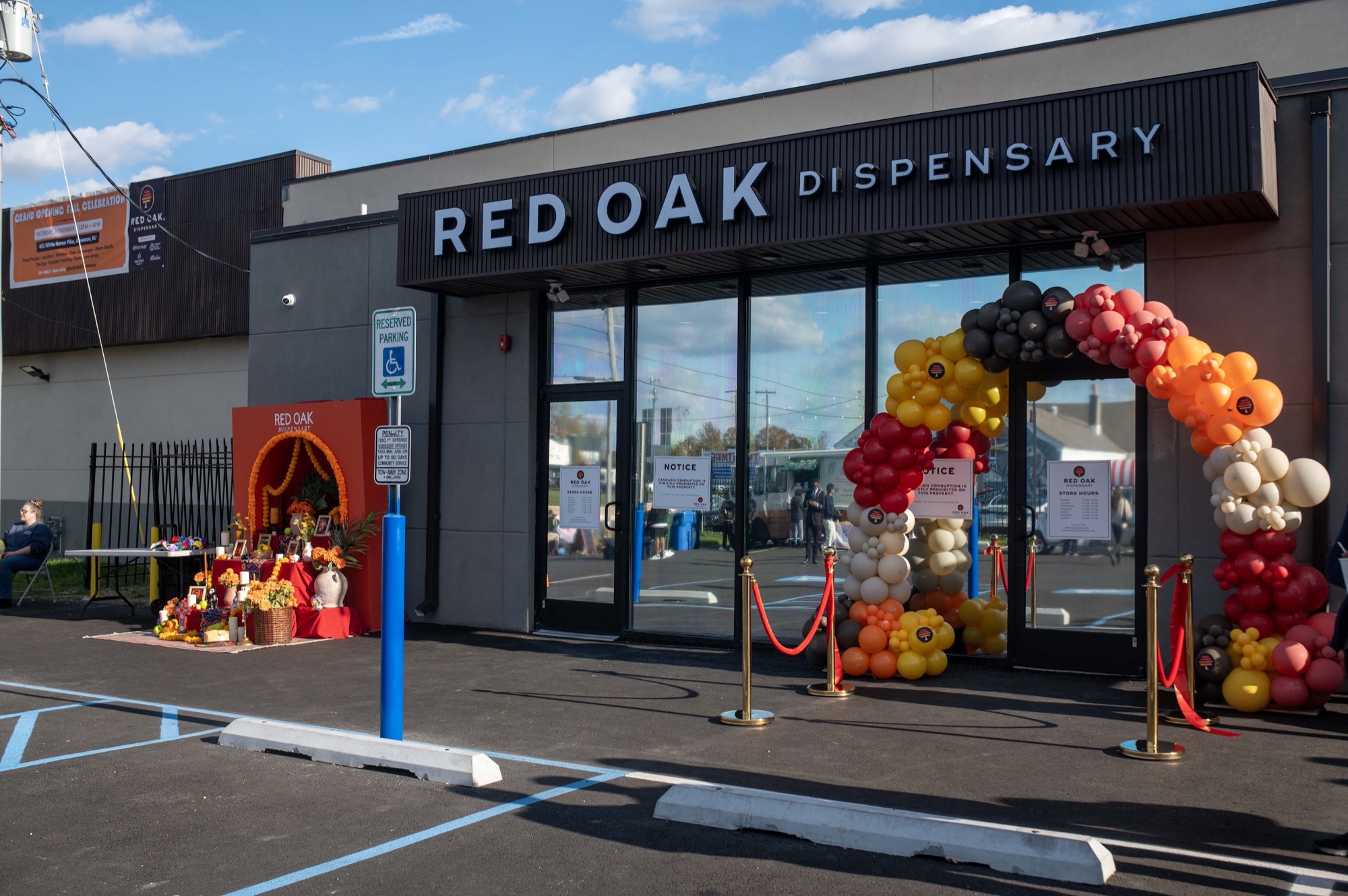 Red Oak Dispensary storefront at 401 White Horse Pike, Absecon, NJ